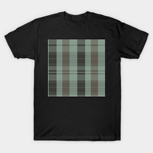 Dark Academia Aesthetic Evander 2 Hand Drawn Textured Plaid Pattern T-Shirt